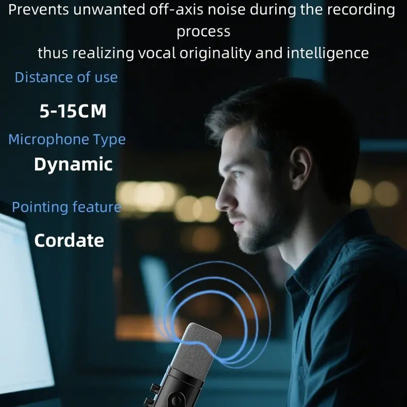Gaming USB/XLR Microphone for Podcast, Dynamic Mic with Controllable RGB, Touch Mute, Headphone Jack, Desktop Stand, Vocal Mic for Singing Gaming Streaming Podcasting-Lsd-Yu8 RGB Condenser Microphone