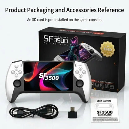 5-Inch Sf3500 HD Handheld Console, Portable Gaming System, Retro Arcade Simulator, Dual Player, TV Output, Audio Video Playback, Perfect for Gaming Lovers #GLOBAL PICKS