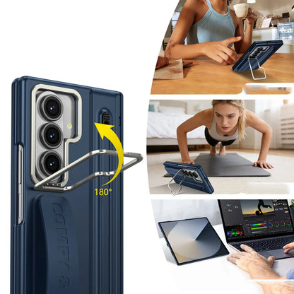 Premium Foldable Phone Case with Built-In Stand & Pen Holder