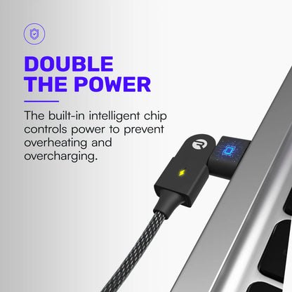 Magic Spin Cable Set - High-Speed Charging Cables for Mobile Devices and Electronics