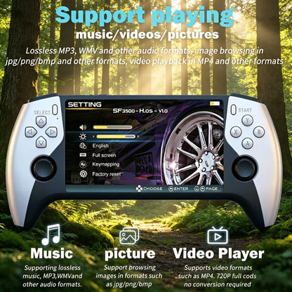 5-Inch Sf3500 HD Handheld Console, Portable Gaming System, Retro Arcade Simulator, Dual Player, TV Output, Audio Video Playback, Perfect for Gaming Lovers #GLOBAL PICKS