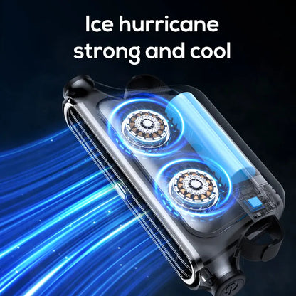 Car Seat Velcro Fan: 3 Adjustable Speeds, Built-In 3000Mah Battery, USB Charging, Suitable for Cars, Golf Carts, and Travel Rvs