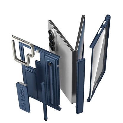 Premium Foldable Phone Case with Built-In Stand & Pen Holder