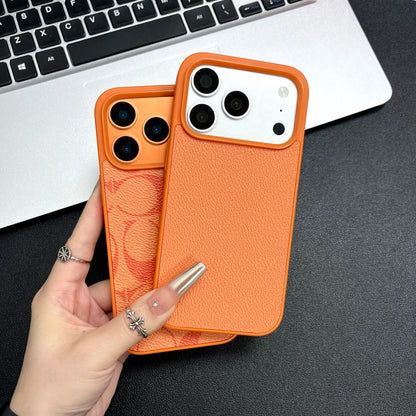 High-End Leather Pattern Phone Case for iPhone 17, 16, 15, 14, 13 Pro Max - Protective Case for All Genders, Ideal Gift Option